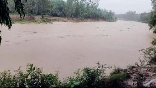 চেল্লাখালী নদীর পানি  নিয়ে নিম্নাঞ্চলে উৎকণ্ঠা