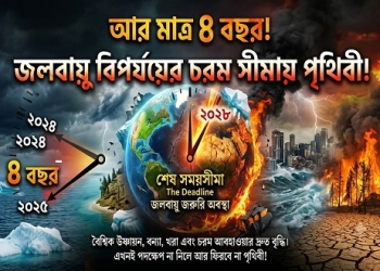 ৪ বছরেই ভাঙবে উষ্ণতার নিরাপদ সীমা, বিপদে পৃথিবী!