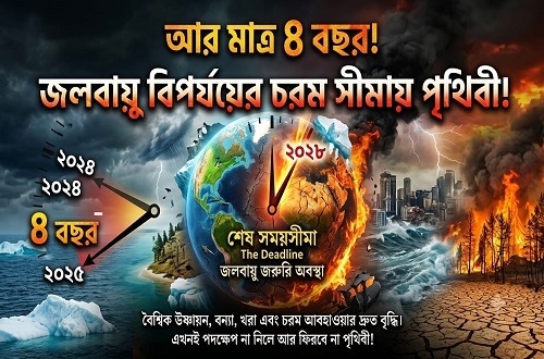 ৪ বছরেই ভাঙবে উষ্ণতার নিরাপদ সীমা, বিপদে পৃথিবী!