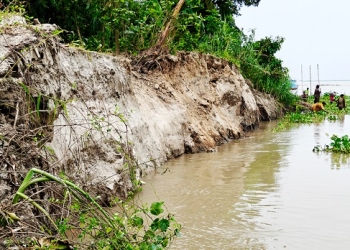 গাইবান্ধায় ৩ নদীর ভাঙনে বিলীন বিস্তীর্ণ জনপদ