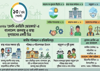 জলবায়ু-স্বাস্থ্য এগিয়ে থাকলেও  অর্থায়ন ও বাস্তবায়নে পিছিয়ে