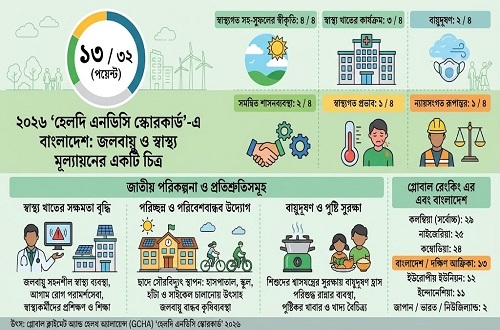 জলবায়ু-স্বাস্থ্য এগিয়ে থাকলেও অর্থায়ন ও বাস্তবায়নে পিছিয়ে